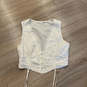 NWOT Revolve More to Come White Button Top